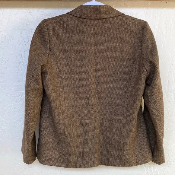 ABERCROMBIE & FITCH Herringbone Wool Blend Blazer - Picture 3 of 4